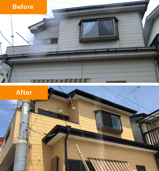 veranda_waterproof ベランダ防水と外壁塗装を行った施工事例